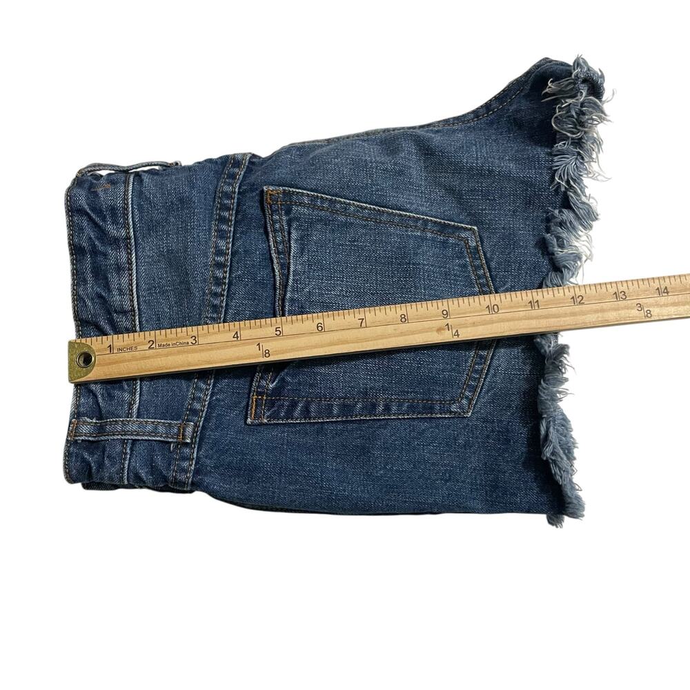 Free People Womens Denim Jean Shorts Size 29 Rock Denim Uptown Short Harbor - Picture 10 of 10